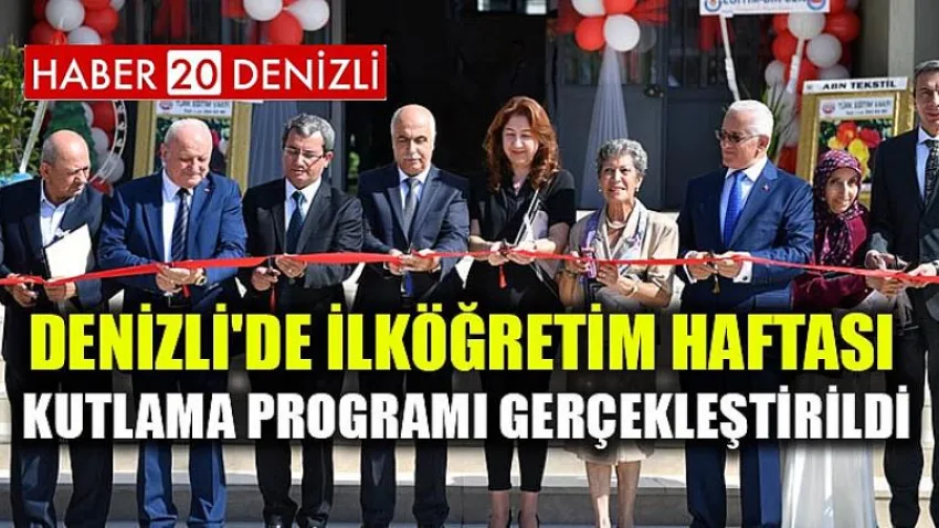 Denizli'de İlköğretim Haftası Kutlama Programı Gerçekleştirildi