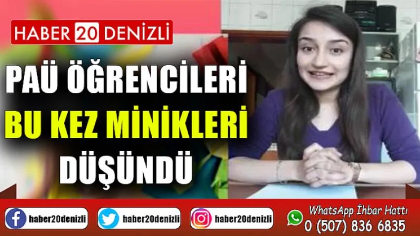 PAÜ Öğrencileri Bu Kez Minikleri Düşündü
