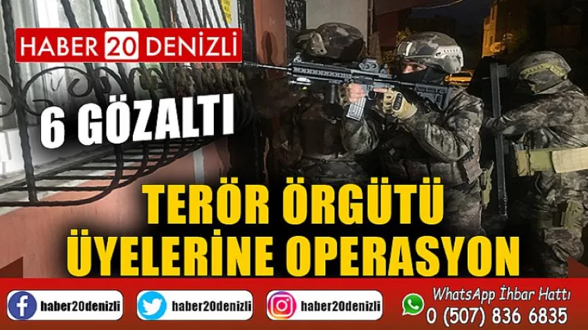 Terör örgütü üyelerine operasyon