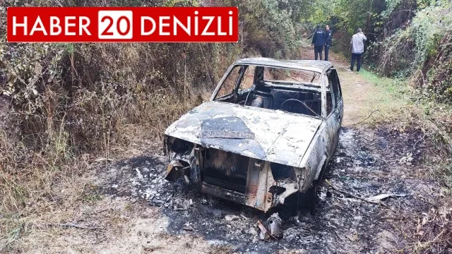 Hırsızlar çaldıkları otomobili kullandıktan sonra ateşe verdi
