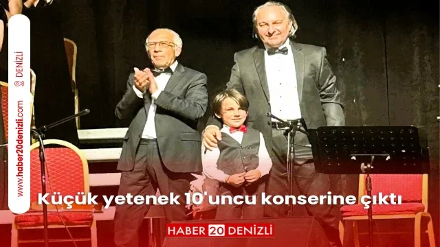 Küçük yetenek 10'uncu konserine çıktı