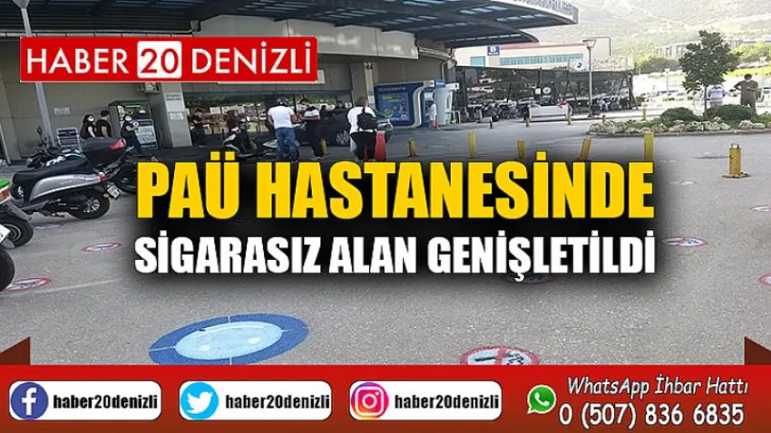 PAÜ Hastanesinde Sigarasız Alan Genişletildi