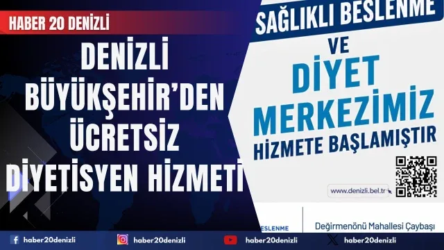 Denizli Büyükşehir’den ücretsiz diyetisyen hizmeti