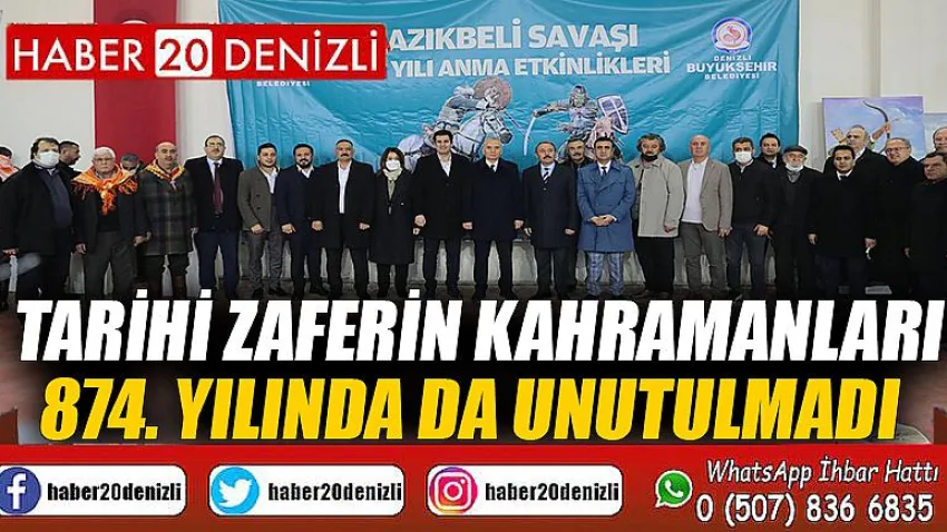 Tarihi zaferin kahramanları 874. yılında da unutulmadı