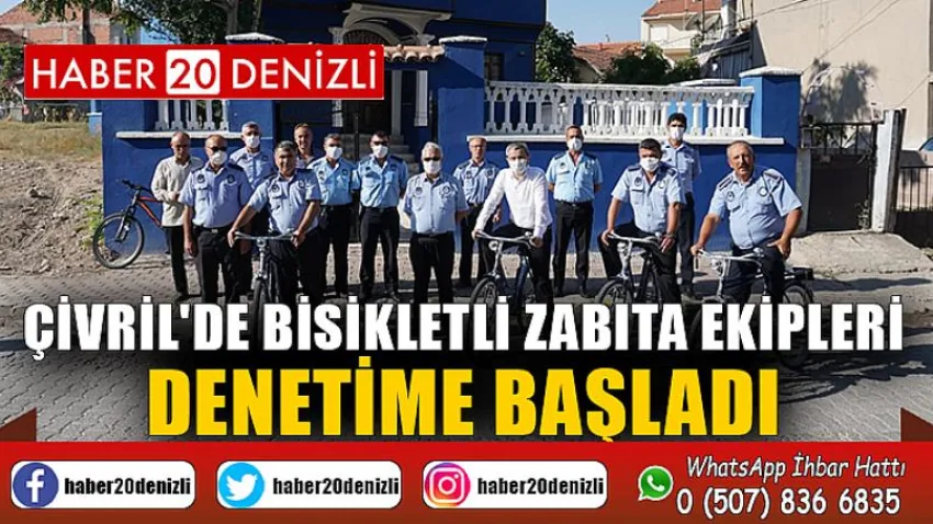 Çivril'de Bisikletli Zabıta Ekipleri Denetime Başladı