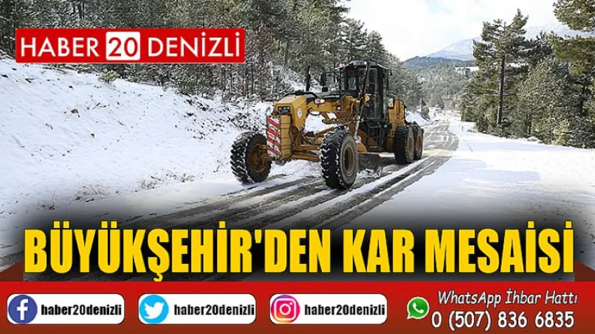 Büyükşehir'den kar mesaisi