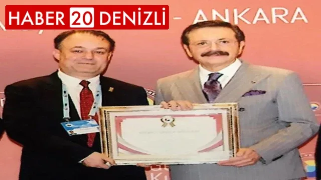 TOBB’dan Buldan yönetimine hizmet şeref belgesi