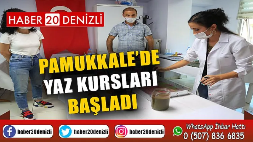 Pamukkale Belediyesi normalleşmeden sonra yaz kurslarını açtı