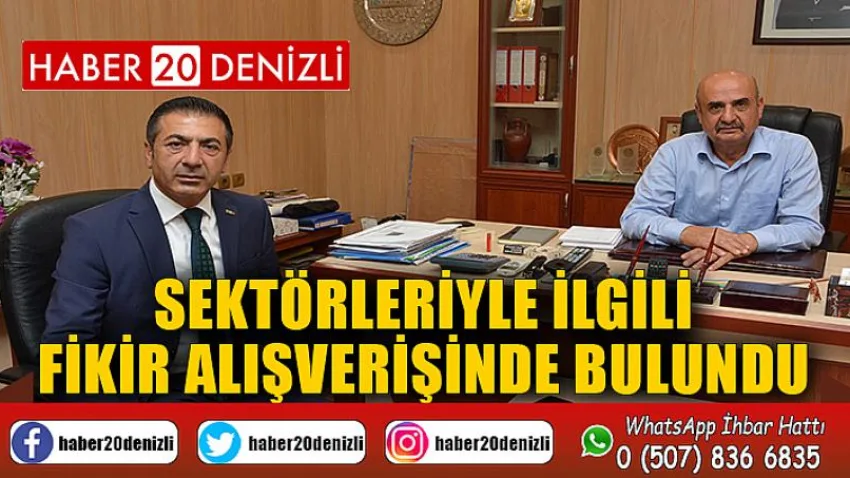 Sektörleriyle İlgili Fikir Alışverişinde Bulundu
