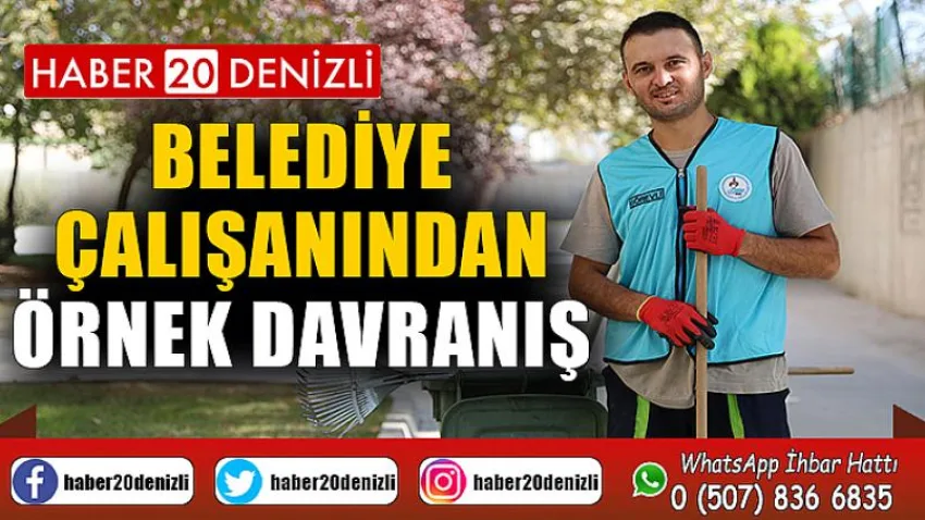 Belediye Çalışanından Örnek Davranış