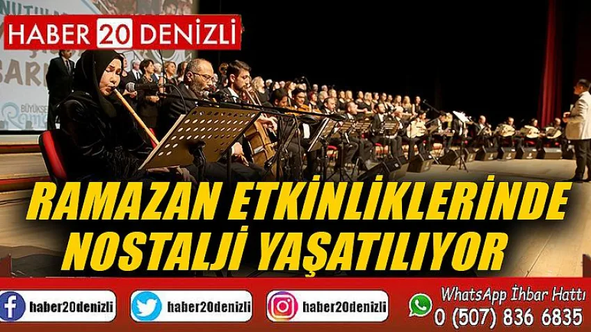 Ramazan etkinliklerinde nostalji yaşatılıyor