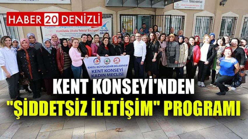 Kent Konseyi'nden "Şiddetsiz iletişim" programı