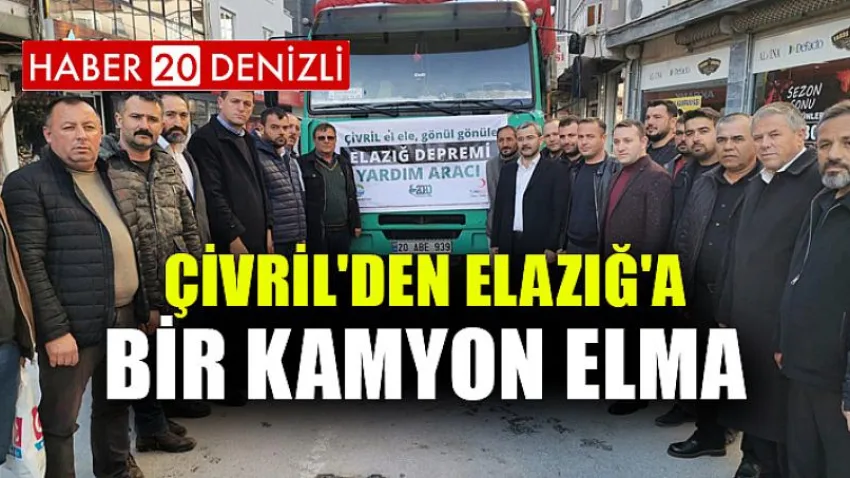 Çivril'den Elazığ'a Bir Kamyon Elma