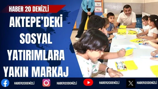 Başkan Çavuşoğlu’ndan Aktepe’deki sosyal yatırımlara yakın markaj