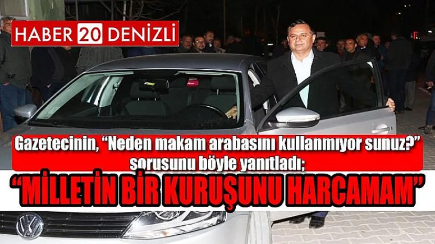 Milletin Bir Kuruşunu Harcamam