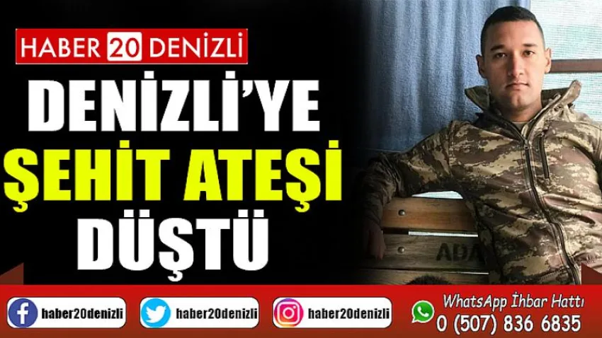 Denizli’ye şehit ateşi düştü