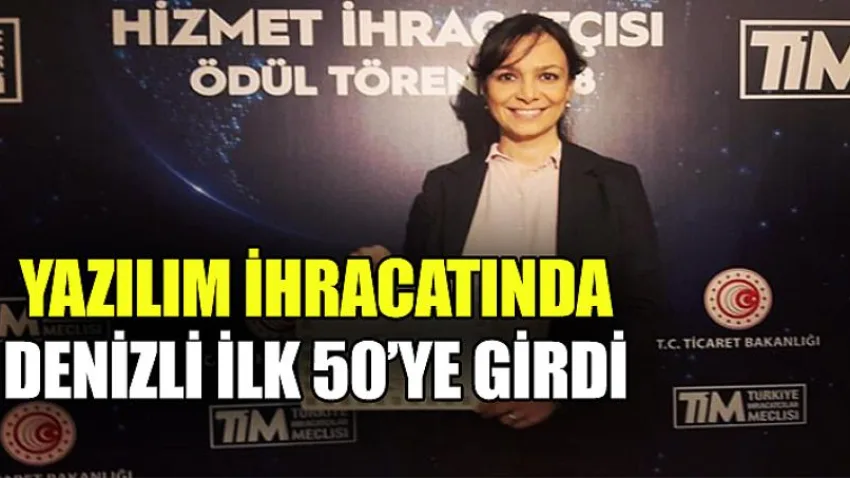 Yazılım İhracatında Denizli İlk 50’Ye Girdi