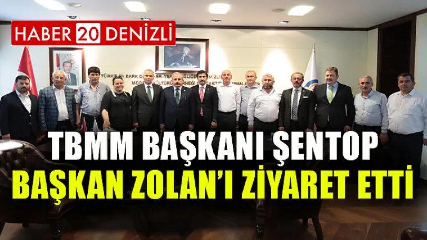 TBMM Başkanı Şentop, Başkan Zolan’ı ziyaret etti