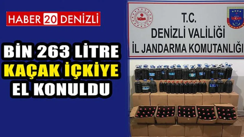 Bin 263 Litre Kaçak İçkiye El Konuldu