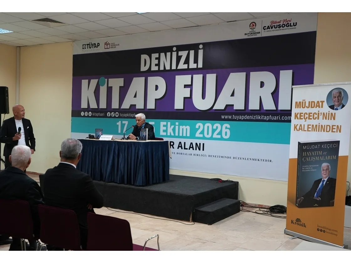 Denizli TÜYAP Kitap Fuarı’nda yazar yağmuru sürüyor