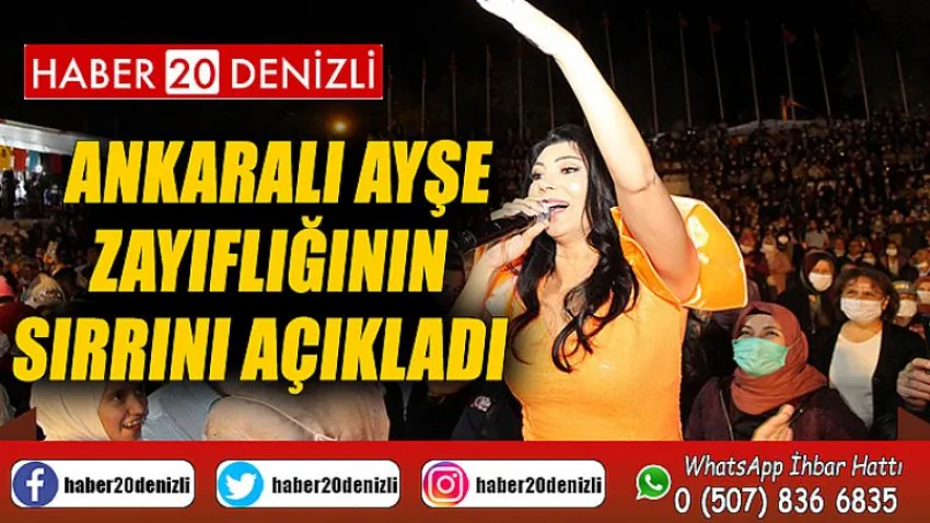 Ankaralı Ayşe zayıflığının sırrını açıkladı