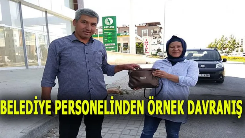 Belediye Personelinden Örnek Davranış