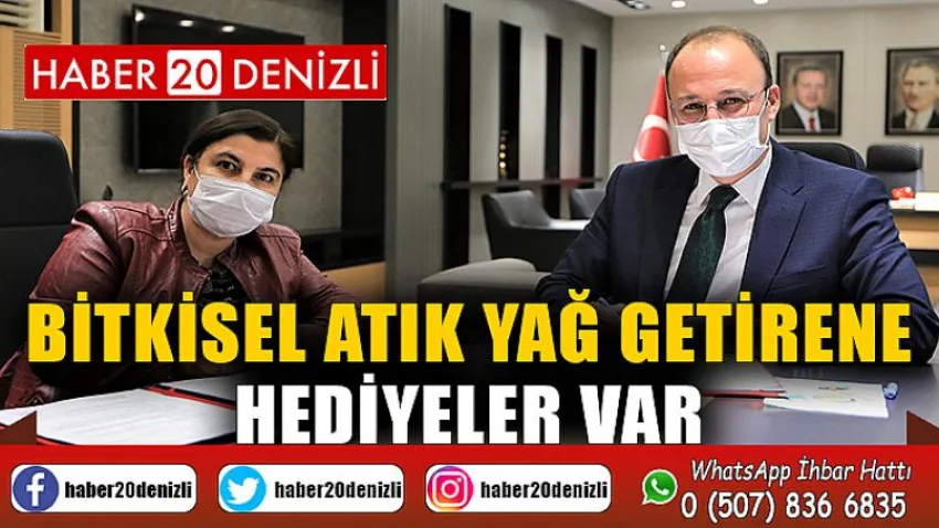 Pamukkale’de Bitkisel Atık Yağlar Geri Dönüşümle Toplanıyor