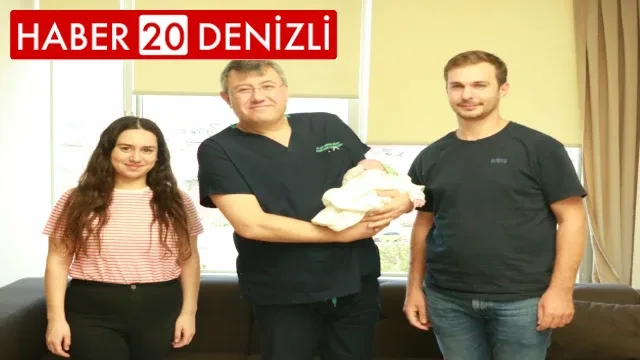 Serklaj işlemi ile erken doğum riski yüksek olan Merve, Tekden'de bebeğini sağlıkla kucağına aldı