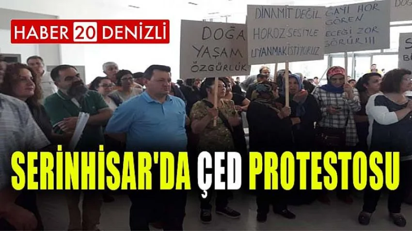 Serinhisar'da ÇED Protestosu