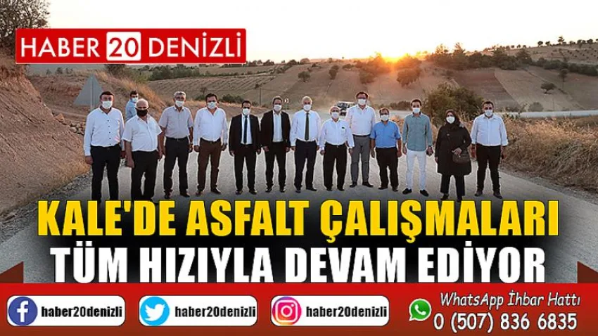 Kale'de asfalt çalışmaları tüm hızıyla devam ediyor