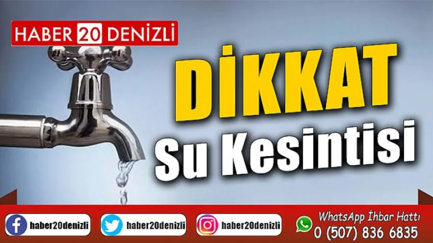 Muhtelif mahallelerde su kesintisi