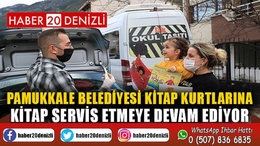 Pamukkale Belediyesi Kitap Kurtlarına Kitap Servis Etmeye Devam Ediyor