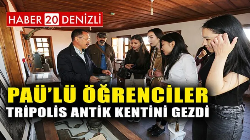 PAÜ’lü Öğrenciler Tripolis Antik Kentini Gezdi