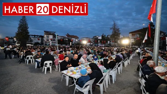 Denizli Büyükşehrin iftar sofrası bu kez Dokuzkavaklar Mahallesi’nde kuruldu