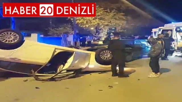 Kontrolden çıkan 3 araç çarpıştı: 4 yaralı