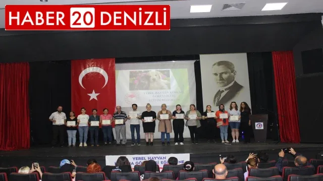 Denizli’de 105 can dostu sertifika almaya hak kazandı