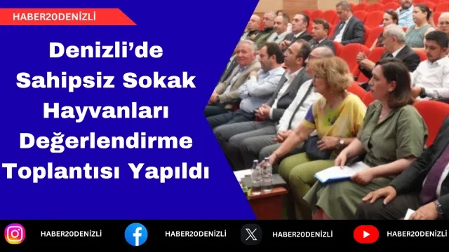 Denizli’de Sahipsiz Sokak Hayvanları Değerlendirme Toplantısı Yapıldı