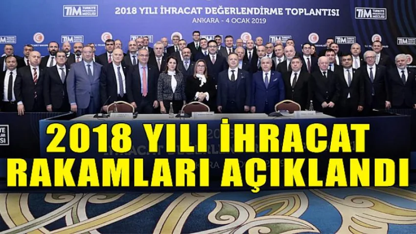 2018 Yılı İhracat Rakamları Açıklandı