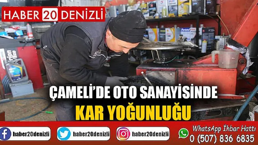 Çameli’de Oto Sanayisinde Kar Yoğunluğu