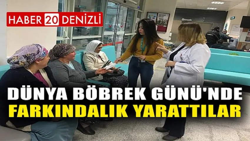 Dünya Böbrek Günü'nde Farkındalık Yarattılar
