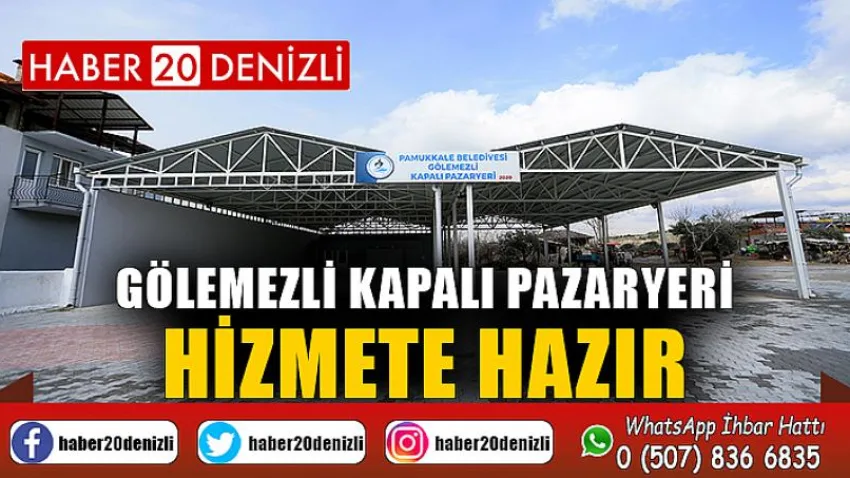 Gölemezli Kapalı Pazaryeri Hizmete Hazır