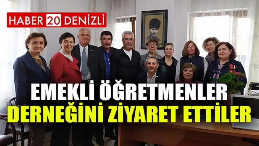 Emekli Öğretmenler Derneğini Ziyaret Ettiler