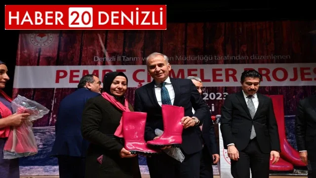 Denizli Büyükşehirden Pembe Çizmelere destek