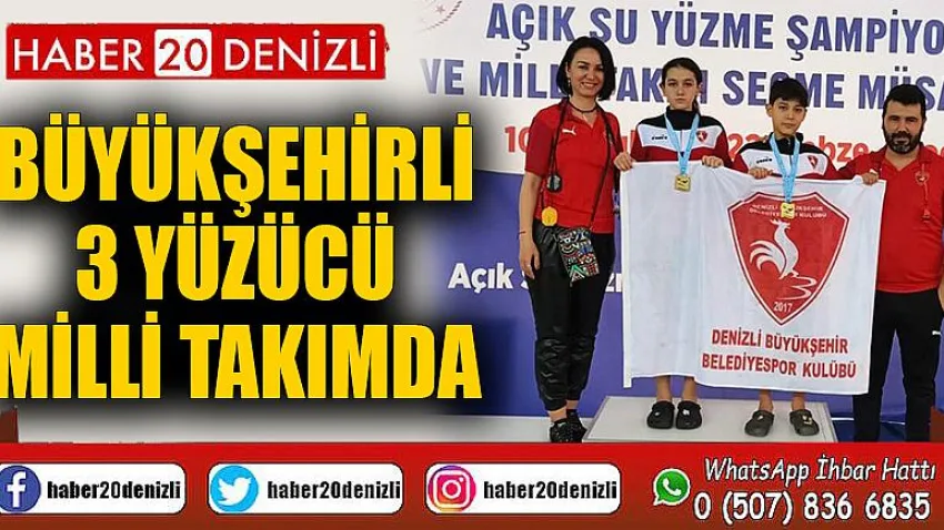 Büyükşehirli 3 yüzücü milli takımda