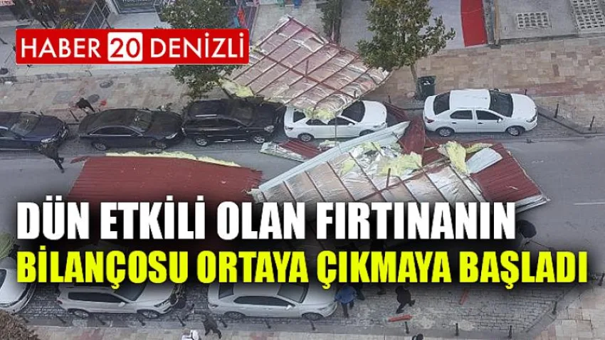 Dün etkili olan fırtınanın bilançosu ortaya çıkmaya başladı