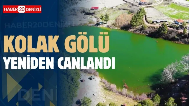 Kolak Gölü yeniden canlandı