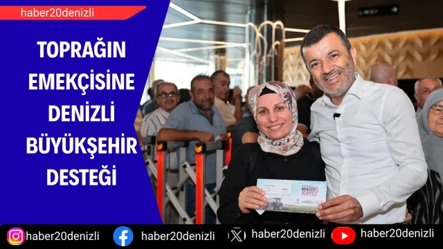 Toprağın emekçisine Denizli Büyükşehir desteği
