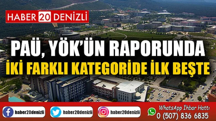 PAÜ, YÖK’ün Raporunda İki Farklı Kategoride İlk Beşte