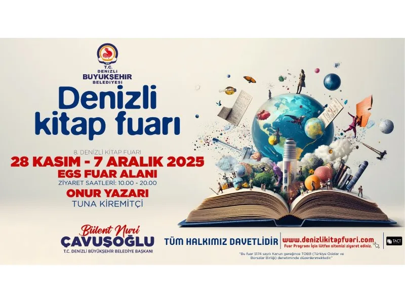 Denizli Büyükşehir Belediyesi Kitap Fuarı Duyurusu