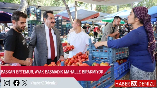Başkan Ertemur, Ayak Basmadık Mahalle Bırakmıyor